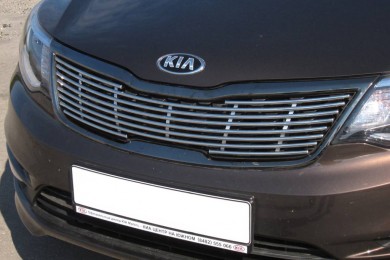Накладка на решётку радиатора 10 мм (НПС) Kia Rio