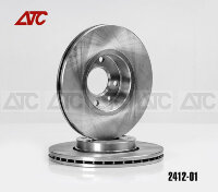 Диск тормоза переднего "SPORT" (2412-01) вентилируемый (Vesta, X-Ray, Largus) 7701207795-01