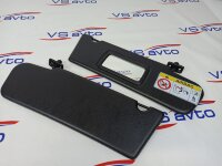Козырьки солнцезащитные с зеркалом (черные) Нива Шевроле