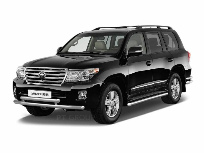 Защита порогов окантовка Ø63мм (НПС) TOYOTA LAND CRUISER 200 2014- (TLC220302)