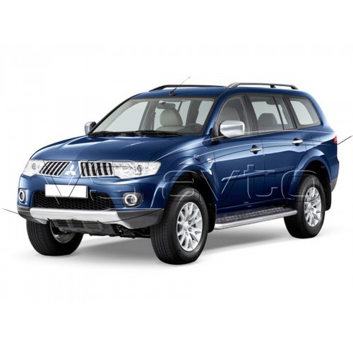 Защита порогов с алюм. листом (d63,5) MITSUBISHI Pajero Sport (арт. 1648 К)