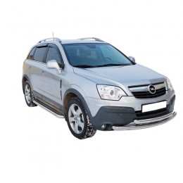 Защита ПЕРЕДА «Труба двойная» нерж. (d63,5) OPEL ANTARA (арт. 0686 Н)