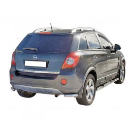 Защита ПОРОГОВ «Труба с проступью» нерж. (d.76) OPEL ANTARA (арт. 0687 Н)