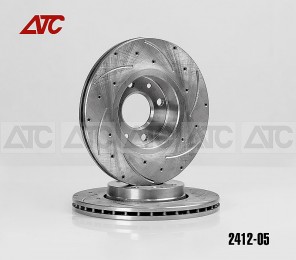 Диск тормоза переднего "SPORT" вентилируемый (2412-05) (Vesta, X-Ray, Largus) (7701207795-05)