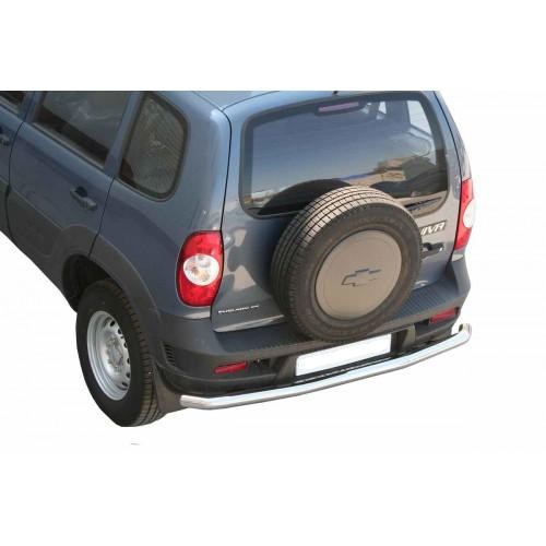Защита заднего бампера "Коромысло" нерж. (d63.5) 2123 "Шеви" (арт. 0238RS) 