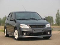 Бампер передний Тюнинг "Renault Logan Power DM F2" (под окраску)