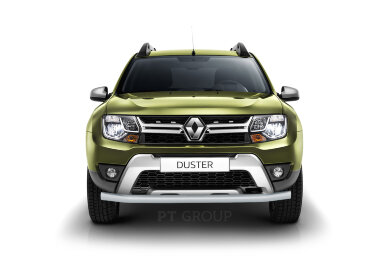 Защита переднего бампера одинарная Ø63мм (ППК) RENAULT Duster 2016-20/ NISSAN Terrano 2014-