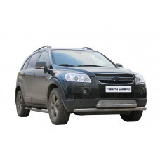 ПОРОГИ «Труба с проступью» d76 CHEVROLET CAPTIVA нерж. 2007 - 2012 арт 1691Н