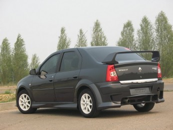 Бампер задний Тюнинг "Renault Logan Power DM F2"