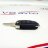Ключ выкидной стиль "Audi" (корпус ключа без чипа) для 2101-2107, НИВА 2121-21214