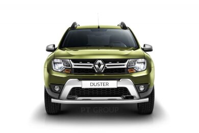Защита переднего бампера одинарная Ø63мм (НПС) RENAULT Duster 2016-20/ NISSAN Terrano 2014- (RDU220205)