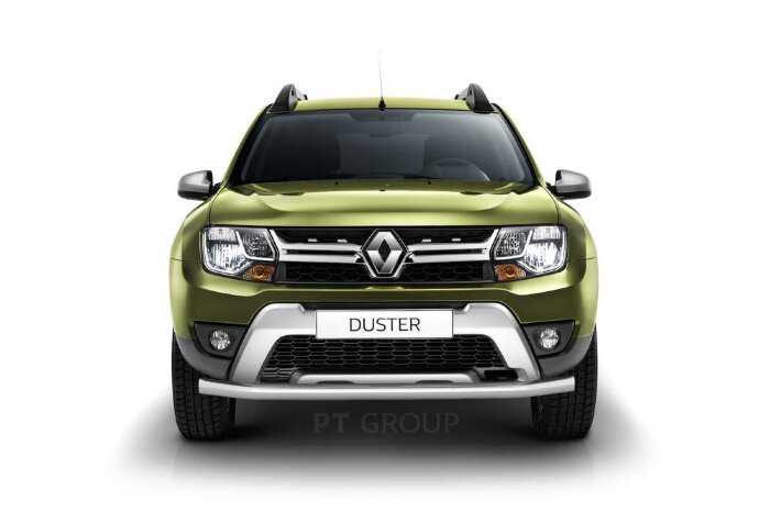 Защита переднего бампера одинарная Ø63мм (НПС) RENAULT Duster 2016-20/ NISSAN Terrano 2014- (RDU220205)