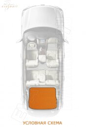 Коврик в багажник EVA на Kia Soul (с 2008 по 2014 г.в.)