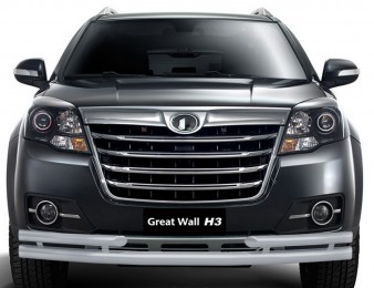 Защита переднего бампера двойная с углами Ø63/51мм (ППК) GREAT WALL HOVER H3 2014-2016