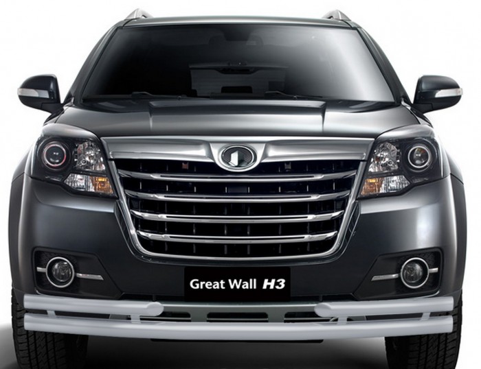 Защита переднего бампера двойная с углами Ø63/51мм (ППК) GREAT WALL HOVER H3 2014-2016