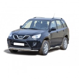 ПОРОГИ «Труба с проступью» нерж. (d.76) Chery TIGGO t11 FL (арт. 1840 H)
