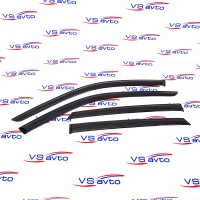 Дефлекторы (ветровики) дверей неломающиеся VORON GLASS /накладные/ 