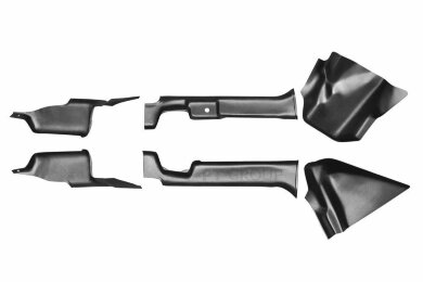 Накладки на ковролин (6 шт) (ABS) RENAULT Duster 2016-2020 /NISSAN Terrano 2014- (RDU111703)