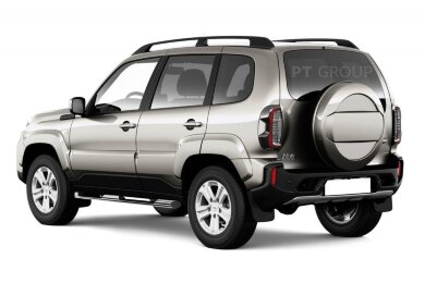 Защита порогов с накладками Ø63мм (НПС) LADA NIVA Travel 2021-/ LADA NIVA 2020-/CHEVROLET Niva 2009-2020 (LNT-21-220314.00)