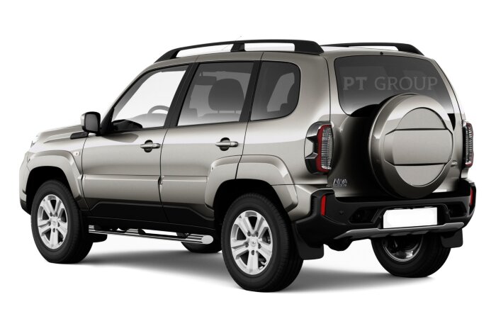 Защита порогов с накладками Ø76мм (НПС) LADA NIVA Travel 2021-/ LADA NIVA 2020-/CHEVROLET Niva 2009-2020 (LNT-21-220324.00)