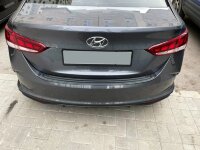 Накладка заднего бампера Hyundai Solaris 2 седан (0077)