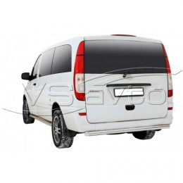Защита ЗАДНЕГО БАМПЕРА «Труба» нерж. (d63,5) Mercedes-Benz Viano (& Vito) кол.база 3200 (арт. 1768 Н)