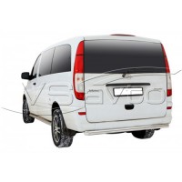 Защита ЗАДНЕГО БАМПЕРА «Труба» нерж. (d63,5) Mercedes-Benz Viano (& Vito) кол.база 3200 (арт. 1768 Н)