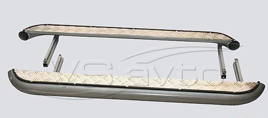 Пороги с алюминиевым листом (d 63,5) ВАЗ 21213 (арт. 0339) 
