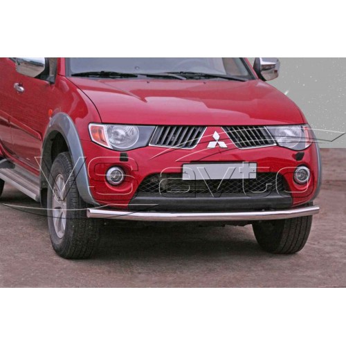 Защита ПЕРЕДА «Труба» нерж. (d63,5) MITSUBISHI L200 (арт. 0606 Н)