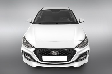 Бампер передний Hyundai Solaris-2 QUANT ROMB