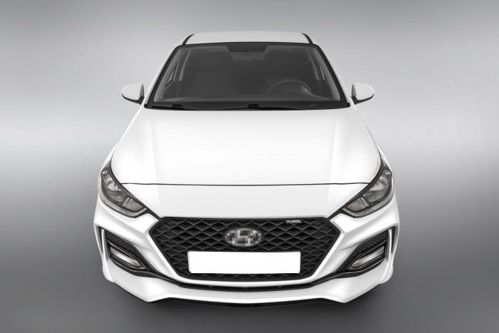 Бампер передний "QUANT ROMB" Hyundai Solaris-2