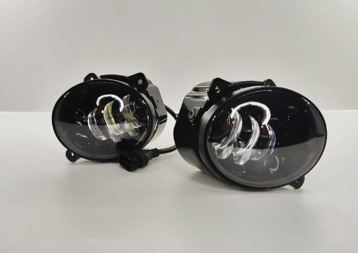 Противотуманные фары LED (5 полос, 60вт.) Lada Granta, Lada Kalina-1, Lada Kalina-2, Largus