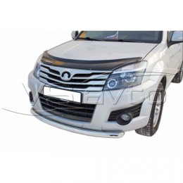 Защита ПЕРЕДА«Труба» нерж. (d.63,5) GREAT WALL Hover H3 (арт. 0676 Н)