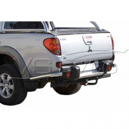 Защита ЗАДНЕГО БАМПЕРА «Уголки» нерж. (d63,5) MITSUBISHI L200 (арт. 0629 Н)