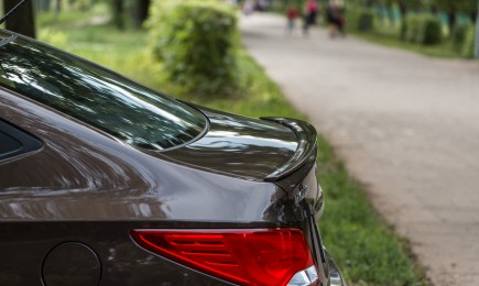 Спойлер (узкий) Hyundai Solaris седан (0027)