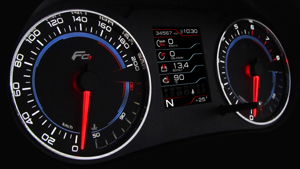 Комбинация приборов GF851L 3.2 для Лада Гранта, Гранта FL, Лада Калина 2,  Datsun | Интернет-магазин VS-AVTO