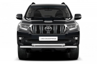 Защита переднего бампера двойная Ø63/63мм (НПС) TOYOTA LAND CRUISER PRADO 150 2017-