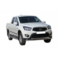 Защита переда «Труба двойная» d63,5 SSANGYONG ACTION SPORTS НЕРЖ