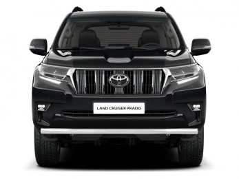 Защита переднего бампера одинарная Ø63мм (НПС) TOYOTA LAND CRUISER PRADO 150 2017- (TPR220207)
