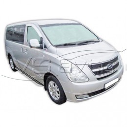 Защита ПОРОГОВ с алюм. листом (d63,5) HYUNDAI GRAND STAREX (арт. 1720 К)