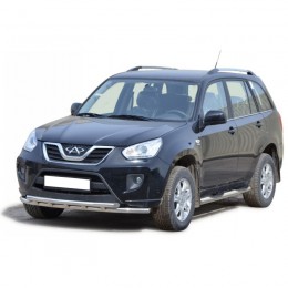 Защита ПЕРЕДА «Труба двойная» (d.51) Chery TIGGO t11 FL (арт. 1839 K)