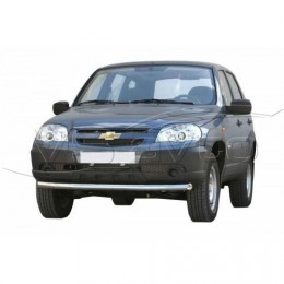 Защита переда "ТРУБА" нерж. (d63.5) 2123 "Шеви" (арт. 0235RS)
