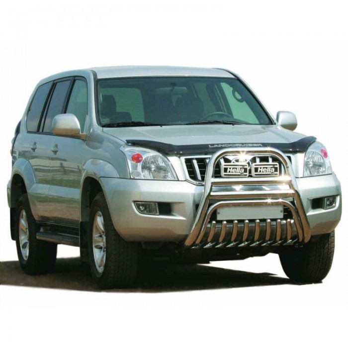 ПЕРЕДОК с защитой двигателя, нерж. (d63,5) TOYOTA Land Cruiser Prado 120 (арт. 0603 Н) 