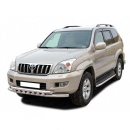 Защита ПОРОГОВ «Труба декоративная» нерж. (d.51) Toyota LAND CRUISER PRADO 120 (арт. 2024 H)