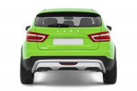 Защита заднего бампера Ø51мм (НПС) LADA Vesta SW Cross 2017- (LSC220101)