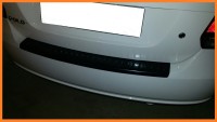 Накладка на задний бампер (АБС) Volkswagen Polo V (седан) с 2009 г.в. по 2015 г.в.
