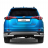 Защита заднего бампера двойная угловая Ø63/51мм (НПС) TOYOTA RAV4 2016-2018 (TRV220101)