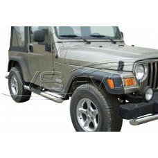 Защита ПОРОГОВ "Труба с проступью" (d.63,5) JEEP Wrangler (арт. 0633 К)