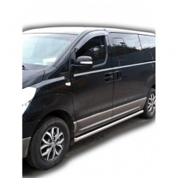 Защита порогов «Труба» нерж. (d63.5) Hyundai Grand STAREX (арт. 2063 Н)