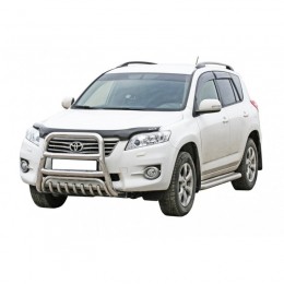 Защита ПОРОГОВ с алюм. листом (d63,5) TOYOTA RAV IV (арт. 0620 К)